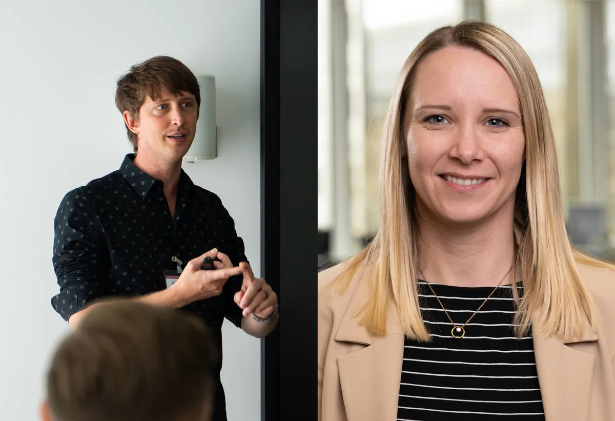 Roman Freitag und Melanie Will von Siemens Schweiz
